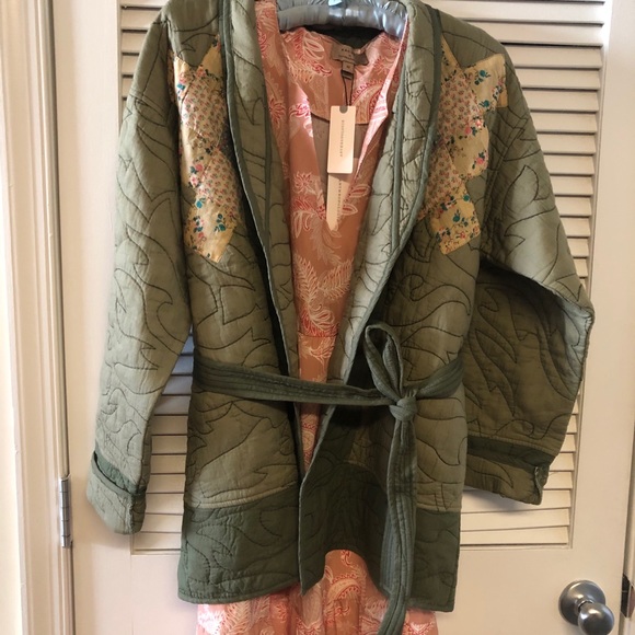Anthropologie Quilted patchwork Kimono coat jacket - Picture 5 of 16